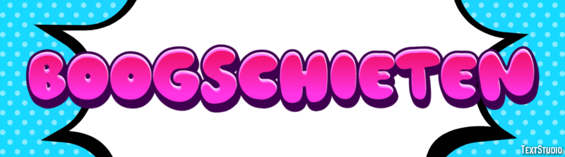 Boogschieten Effet de texte