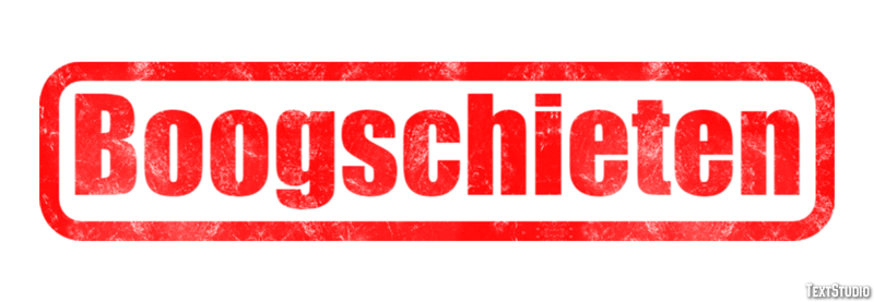 Boogschieten Effet de texte