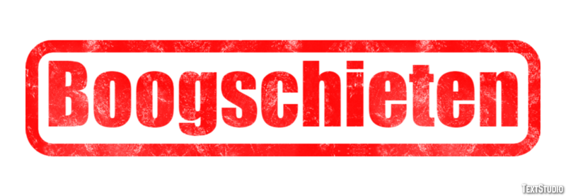 Boogschieten Tekst Effect
