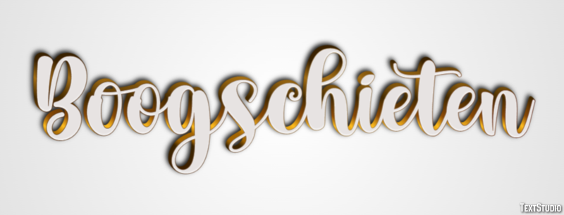 Boogschieten Effet de texte