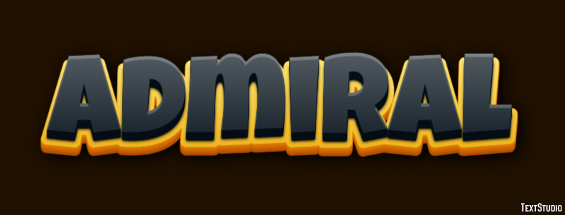 Admiral Text effect
