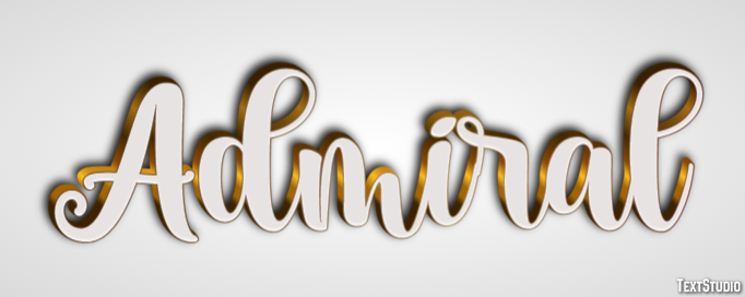 Admiral Text Effect