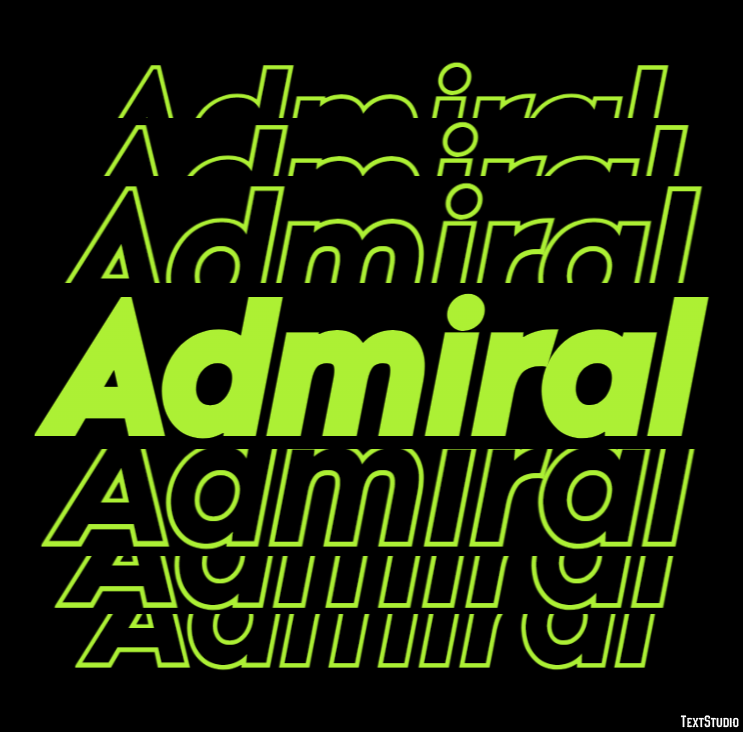 Admiral Text Effect
