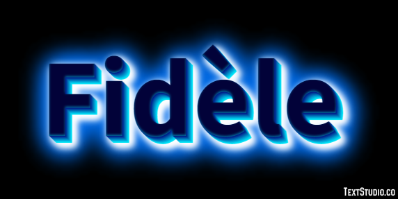 Fidèle Texteffekt