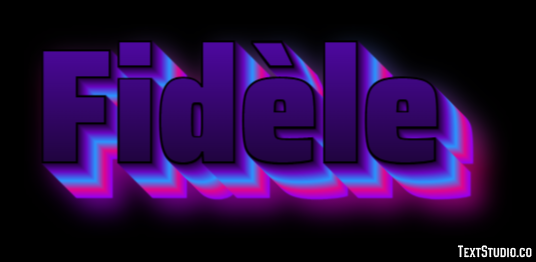 Fidèle Tekst Effect