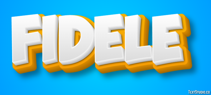 Fidèle Efecto de Texto