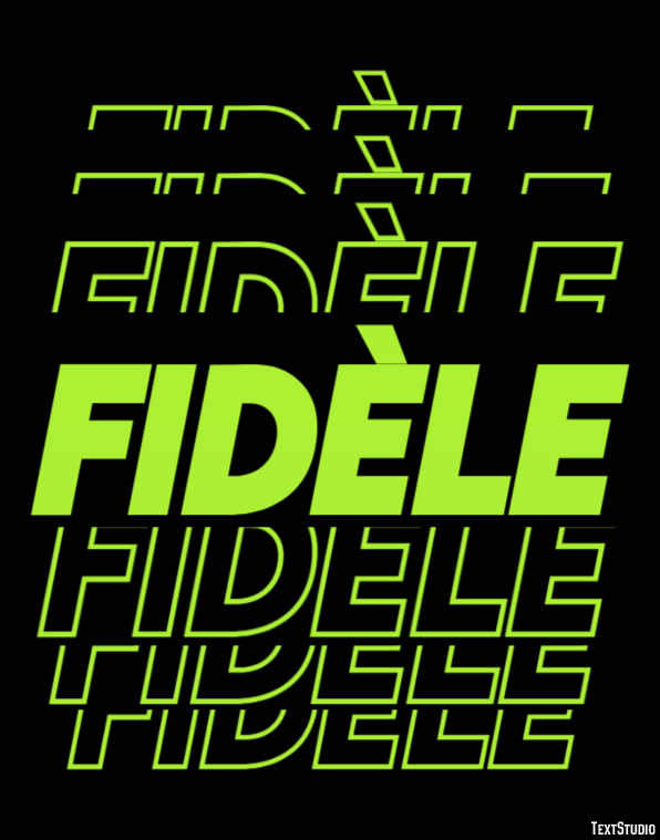 Fidèle Texteffekt