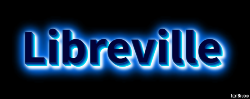 Libreville テキスト効果