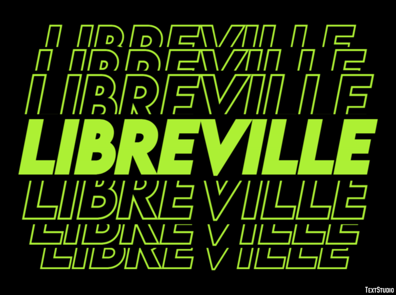 Libreville Efekt tekstowy