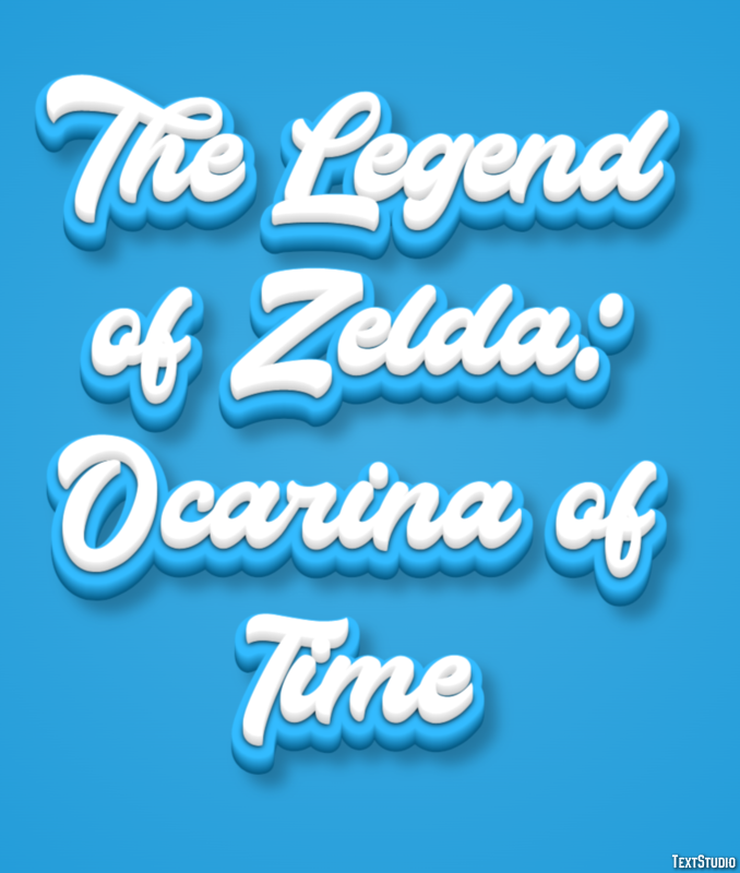The Legend of Zelda: Ocarina of Time Effetto testo