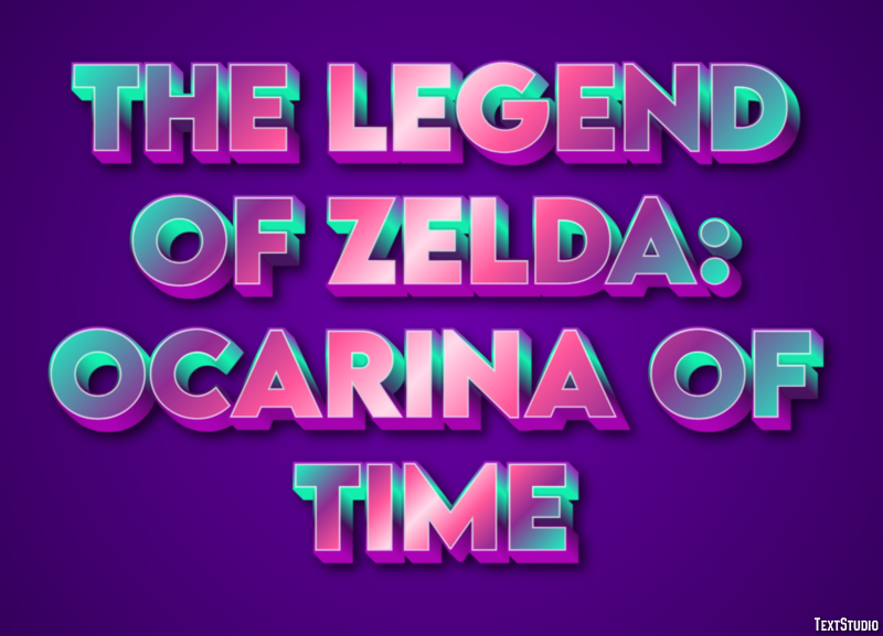 The Legend of Zelda: Ocarina of Time Effetto testo