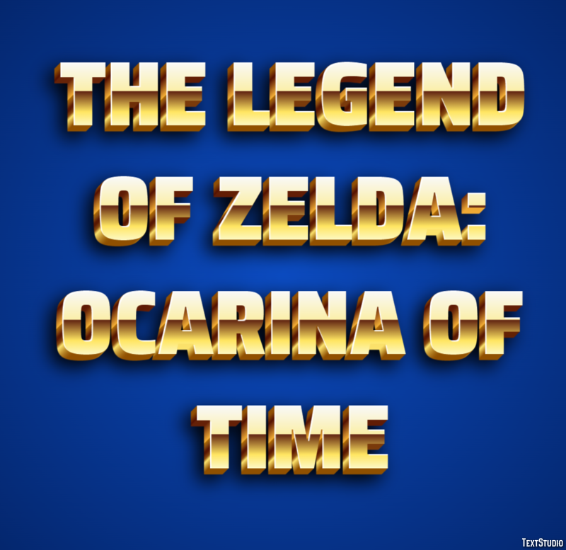 The Legend of Zelda: Ocarina of Time Effetto testo