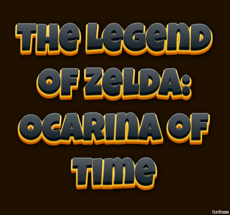 The Legend of Zelda: Ocarina of Time Effetto testo