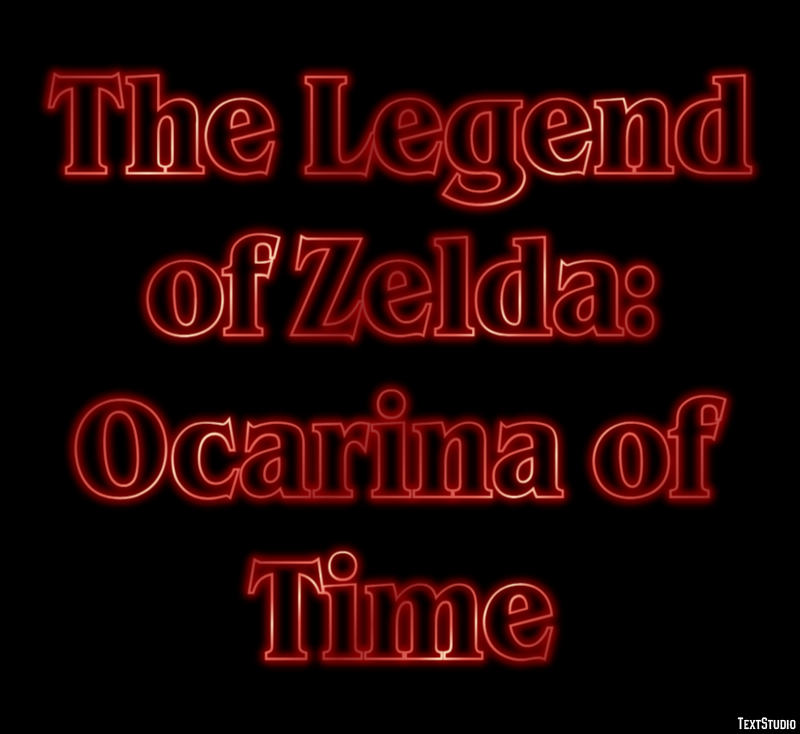 The Legend of Zelda: Ocarina of Time Effetto testo