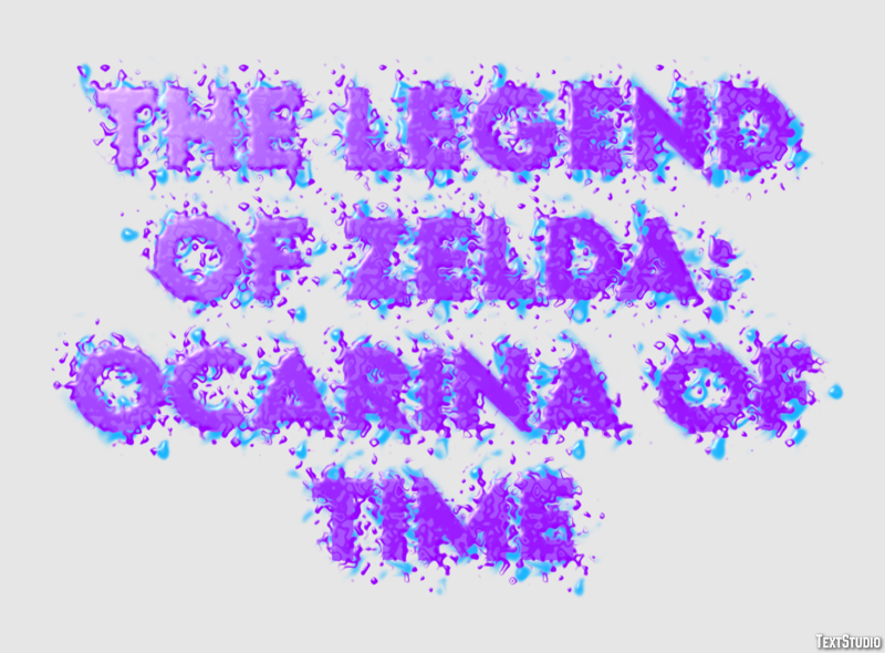 The Legend of Zelda: Ocarina of Time Effetto testo