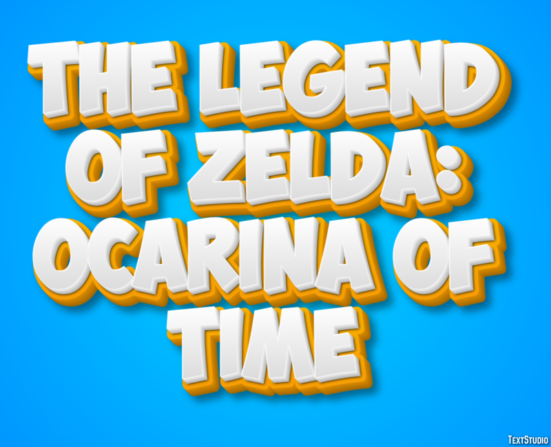 The Legend of Zelda: Ocarina of Time Effetto testo