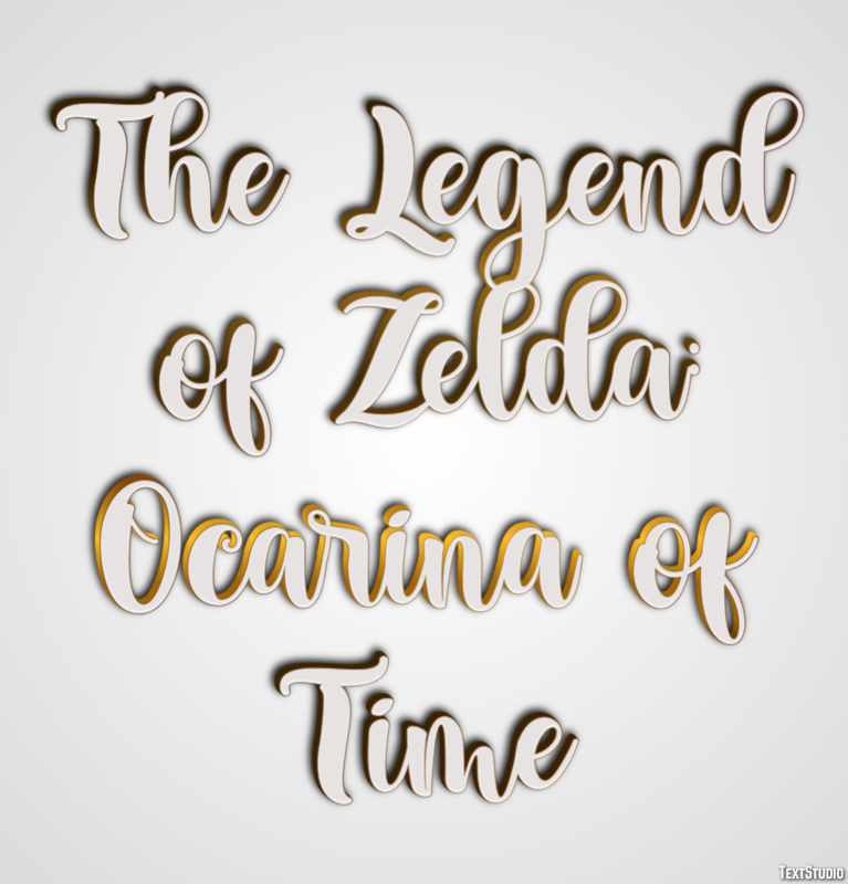 The Legend of Zelda: Ocarina of Time Effetto testo