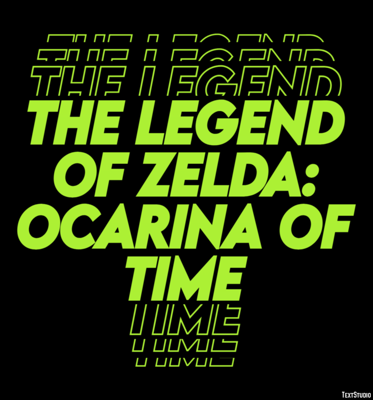 The Legend of Zelda: Ocarina of Time Effetto testo