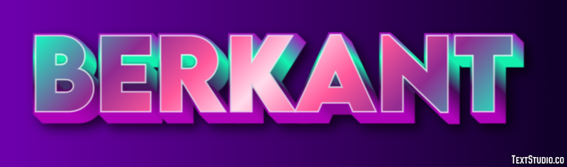 Berkant Text effect