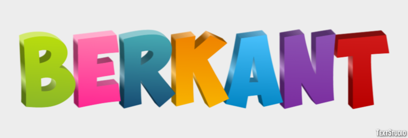 Berkant Text effect