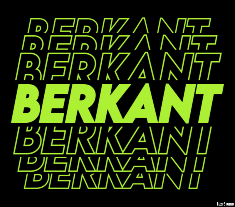 Berkant Text effect