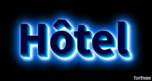 Hôtel Effet de texte