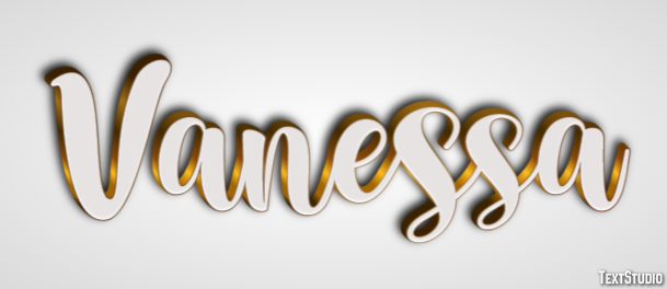 Vanessa Text Effect