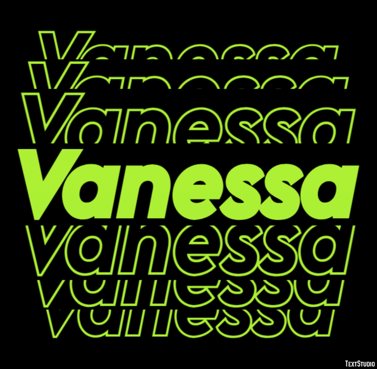Vanessa Text Effect