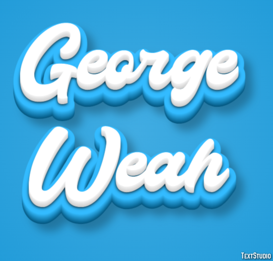 George Weah Text Effect