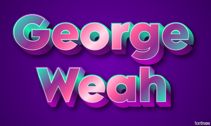 George Weah Text Effect