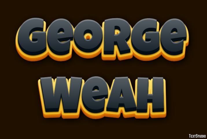 George Weah Efeito de texto