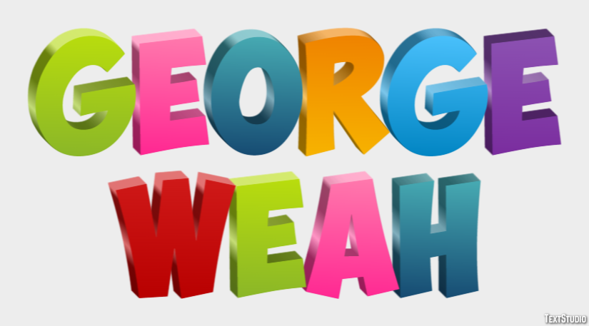 George Weah Text Effect