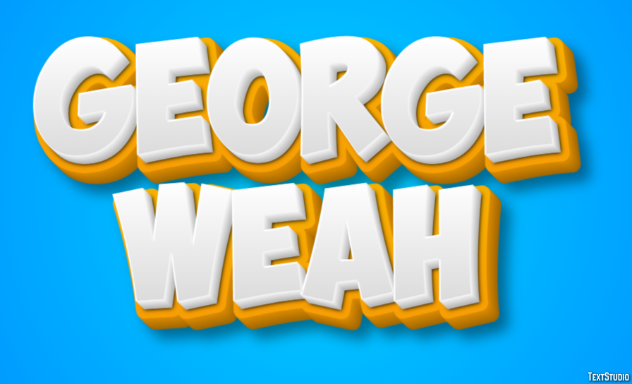 George Weah Text Effect