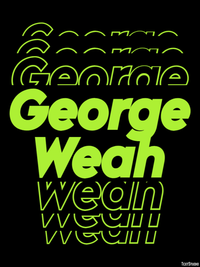 George Weah Text Effect