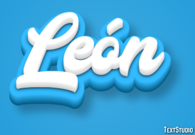 León Efecto de texto