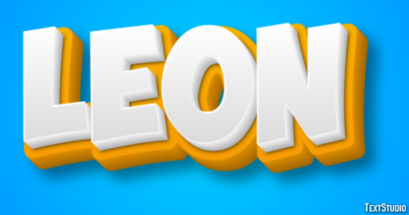 León Efecto de texto
