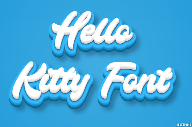 Hello Kitty Font Text Effect