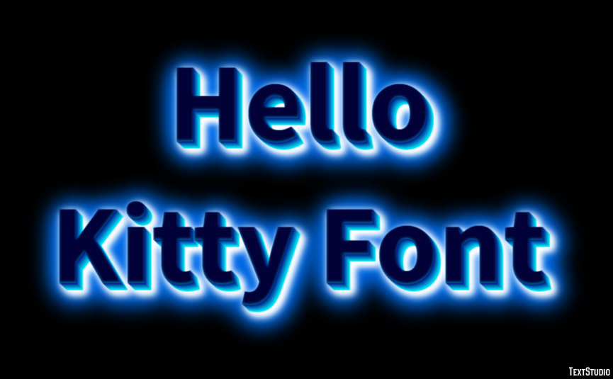 Hello Kitty Font Text Effect