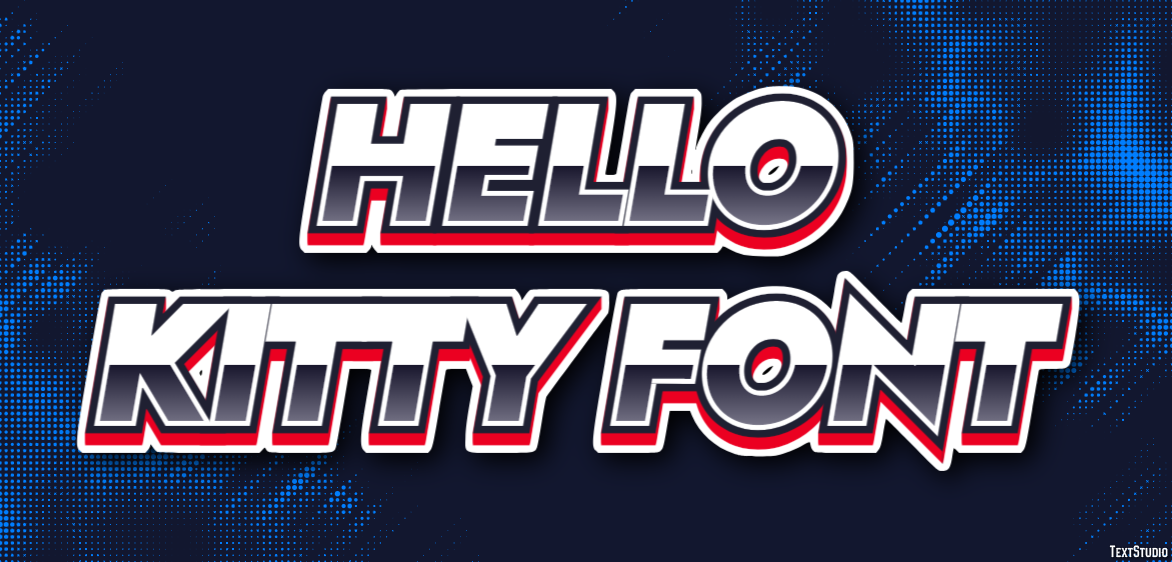 Hello Kitty Font Text Effect