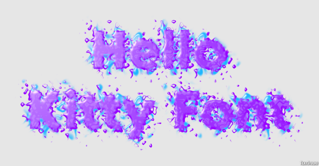 Hello Kitty Font Text Effect
