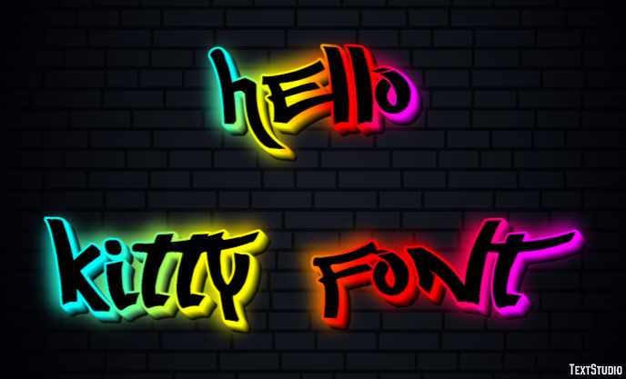 Hello Kitty Font Text Effect