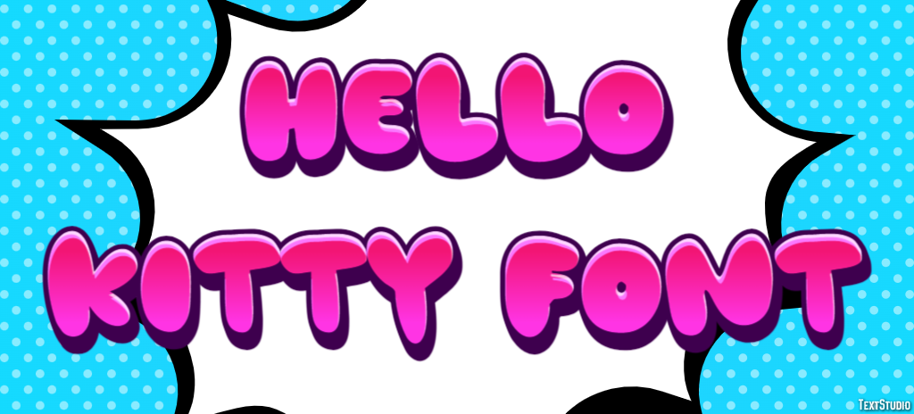 Hello Kitty Font Text Effect