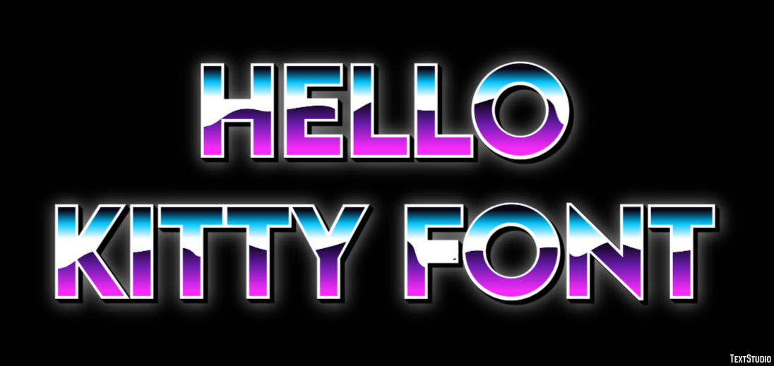 Hello Kitty Font Text Effect