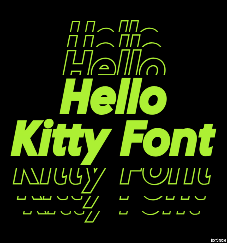 Hello Kitty Font Text Effect