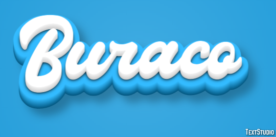Buraco Efeito de texto