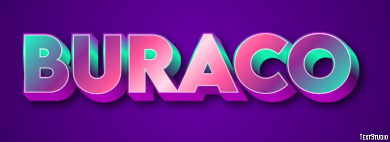 Buraco Text effect