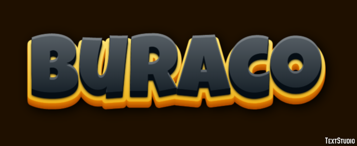 Buraco Text effect