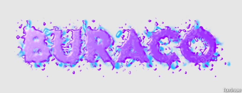 Buraco Efeito de texto