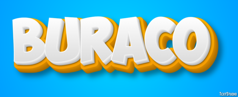 Buraco Text effect