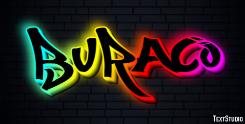 Buraco Efeito de texto